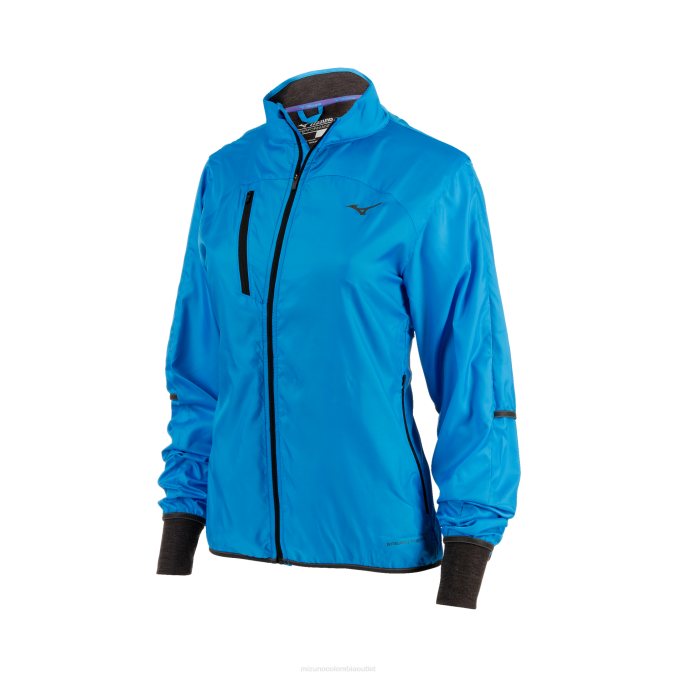 Mizuno Chaqueta de running Breath Thermo FZ mujer vestir océano hawaiano(5656) 668F2574