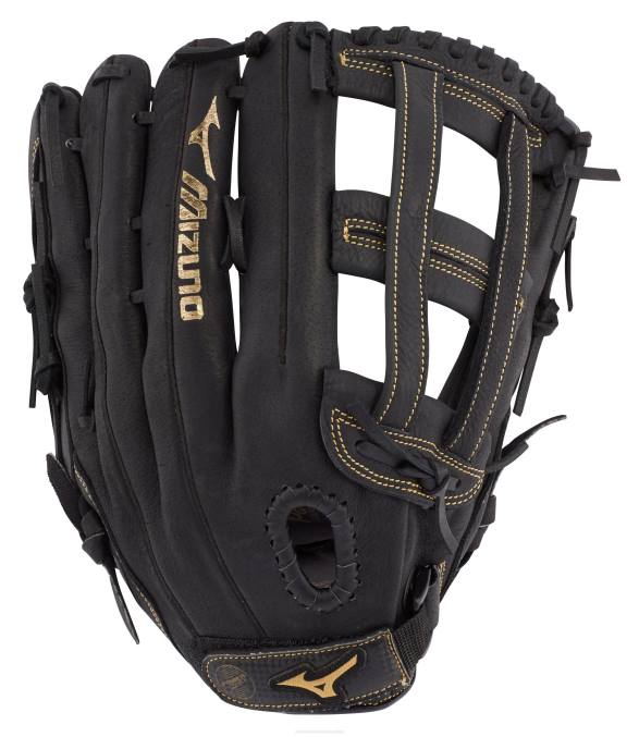 Mizuno Guante de softbol de lanzamiento lento de la serie premier de 13 unisexo accesorios negro-oro (r974) 668F1869