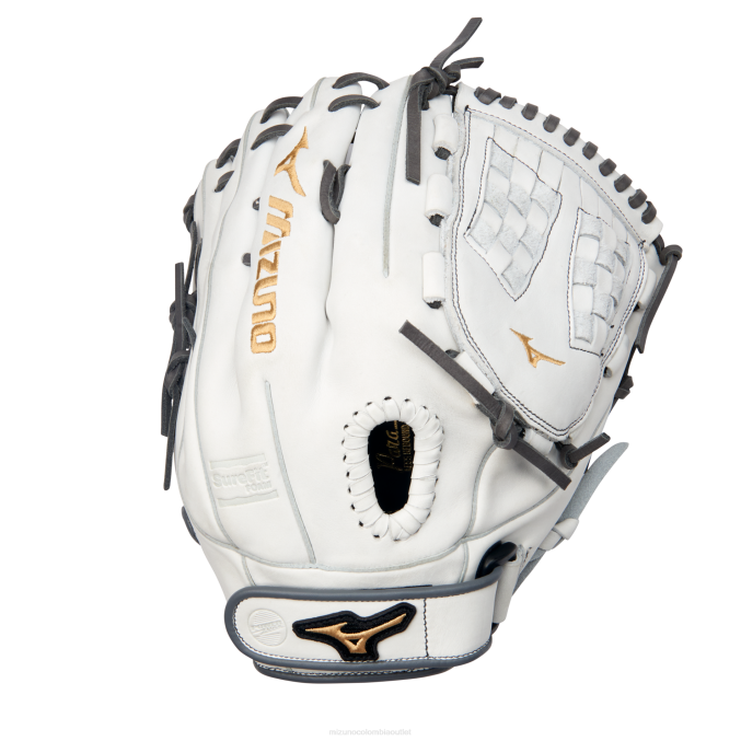 Mizuno Guante de softbol de lanzamiento rápido mvp prime 125 unisexo accesorios blanco-gris(f091) 668F1656