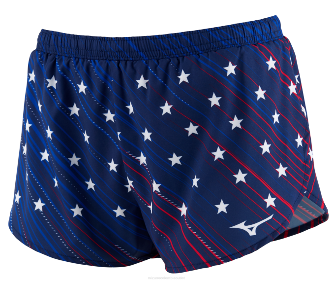 Mizuno Pantalón corto de running ecológico imprimible de 25 mujer vestir Azul medieval (meme) 668F357