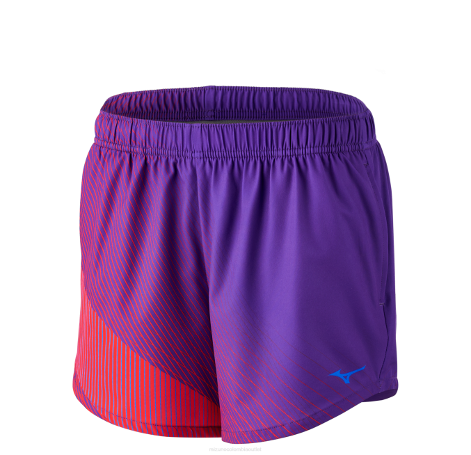 Mizuno Pantalón corto imprimible de 5 con forro mujer vestir azul profundo (pr41) 668F260