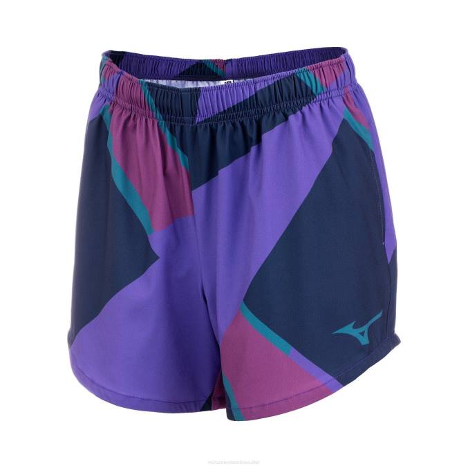 Mizuno Pantalón corto imprimible de 5 mujer vestir verónica (sm68) 668F346