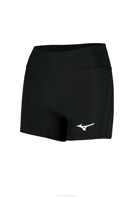 Mizuno Short de voleibol con entrepierna elevada de 4 mujer vestir negro (9090) 668F2224