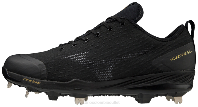 Mizuno Taco de béisbol de metal bajo Dominante 4 hombres zapatos negro (9090) 668F1601