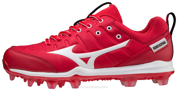 Mizuno Taco de softball moldeado de 9 puntas advanced finch elite 5 tpu mujer zapatos rojo-blanco (1000) 668F2160