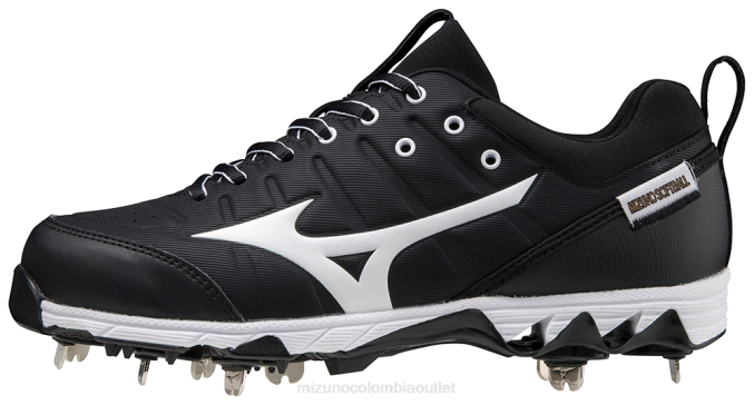 Mizuno Taco de sóftbol de metal bajo Swift 7 de 9 puntas mujer zapatos negro-blanco (9000) 668F2158