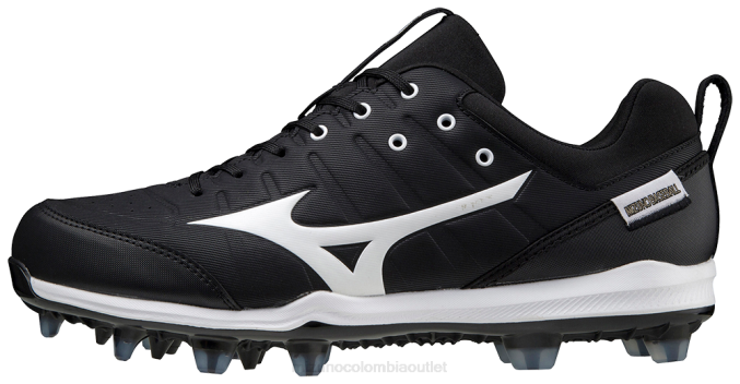 Mizuno ambición 2 tpu taco de béisbol moldeado bajo hombres zapatos negro-blanco (9000) 668F1617