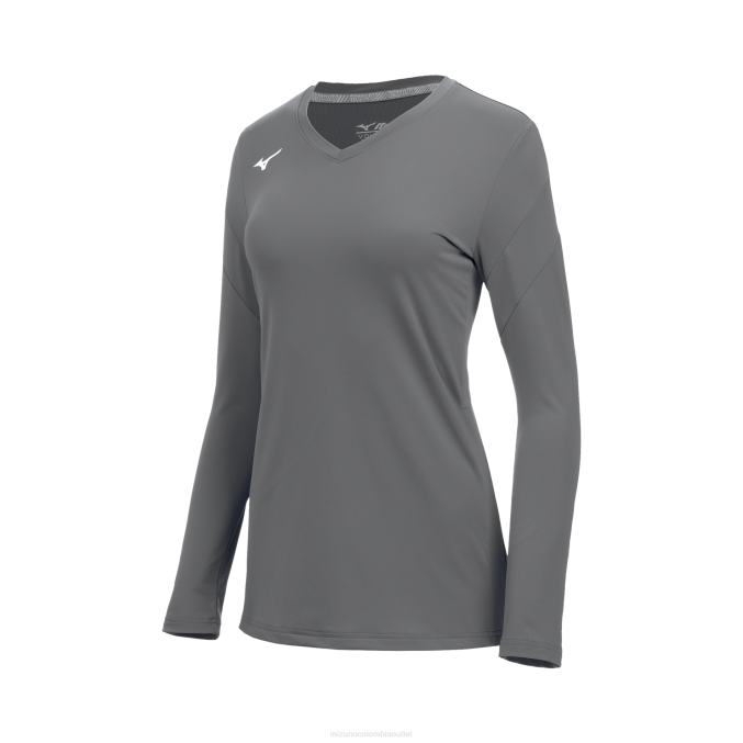 Mizuno balboa 6 camiseta de voleibol de manga larga mujer vestir sombra tranquila (9i9i) 668F2323