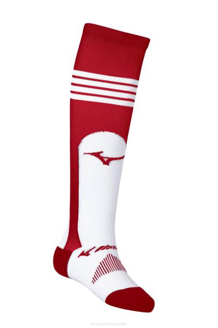Mizuno calcetín de rendimiento otc estribo unisexo accesorios rojo (1010) 668F822
