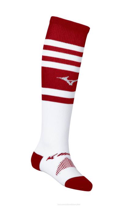 Mizuno calcetín retro rendimiento otc unisexo accesorios rojo (1010) 668F1140