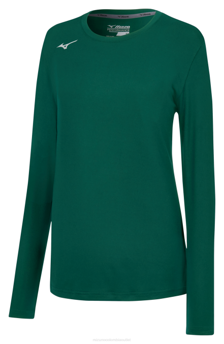Mizuno camiseta de ataque de manga larga mujer vestir bosque(4141) 668F2278