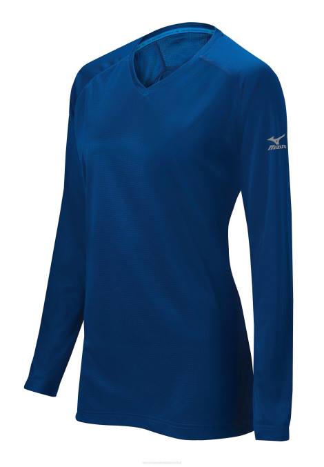 Mizuno camiseta de entrenamiento comp chica vestir azul marino (5151) 668F2565