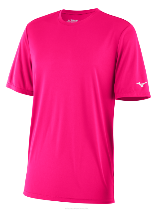 Mizuno camiseta de manga corta nxt juventud vestir rosa impactante (1m1m) 668F1401