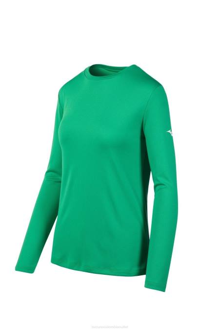 Mizuno camiseta de manga larga juventud vestir kellygreen(4l4l) 668F1523