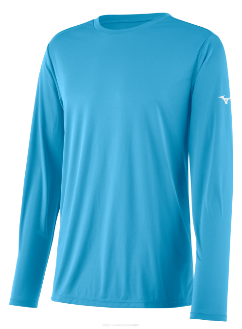 Mizuno camiseta de manga larga nxt juventud vestir azul claro(5555) 668F1421