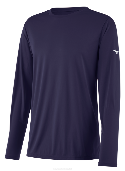 Mizuno camiseta de manga larga nxt juventud vestir azul marino (5151) 668F1419