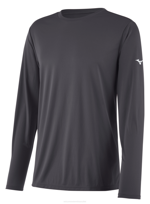 Mizuno camiseta de manga larga nxt juventud vestir carboncillo(9292) 668F1424