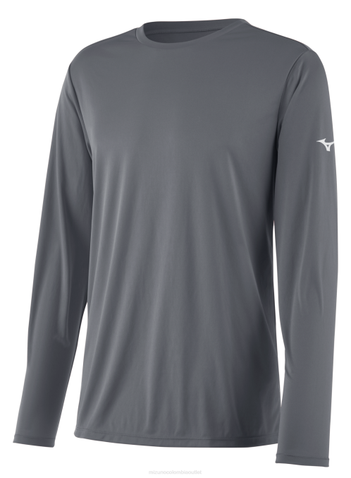 Mizuno camiseta de manga larga nxt juventud vestir gris(9191) 668F1423