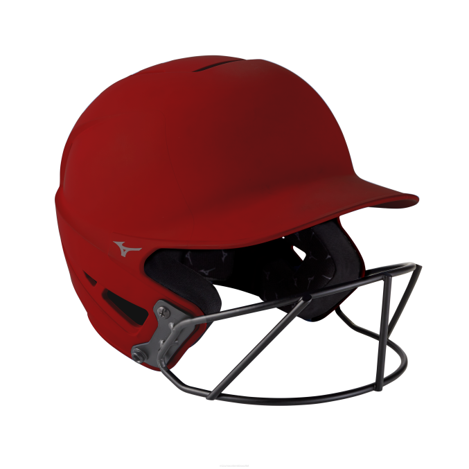 Mizuno casco de bateo de softbol de lanzamiento rápido f6-color sólido unisexo accesorios cardenal(1212) 668F1823