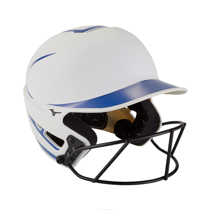 Mizuno casco de bateo de softbol de lanzamiento rápido f6 juventud accesorios blanco-real (0052) 668F1779