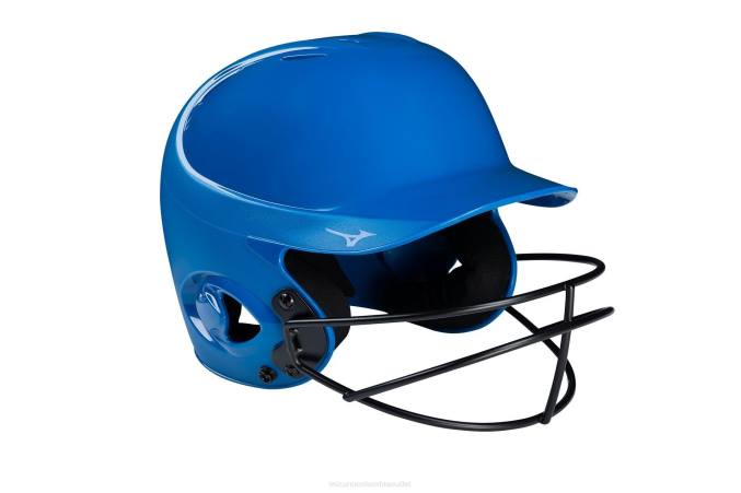 Mizuno casco de bateo sólido de la serie mvp con máscara de softbol de lanzamiento rápido unisexo accesorios real (5252) 668F1715