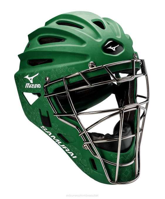 Mizuno casco de receptor de softbol de lanzamiento rápido samurai-g4 mujer accesorios bosque(4141) 668F1859