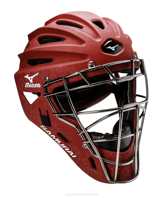 Mizuno casco de receptor de softbol de lanzamiento rápido samurai-g4 mujer accesorios cardenal(1212) 668F1858