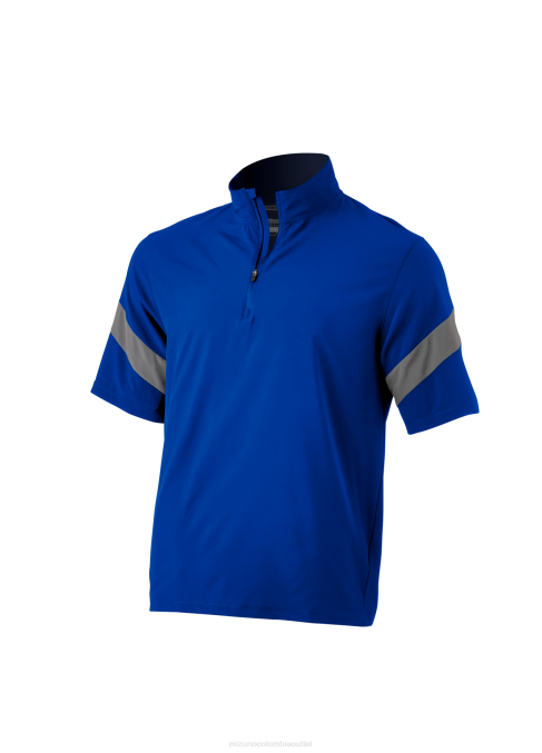 Mizuno chaqueta de bateo de manga corta juventud vestir sombra real (529i) 668F1468