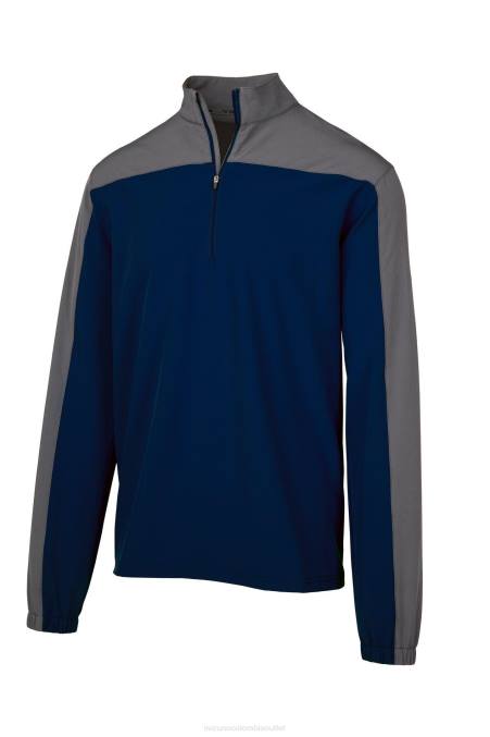Mizuno chaqueta de bateo de manga larga comp juventud vestir azul marino-sombra(519i) 668F1531