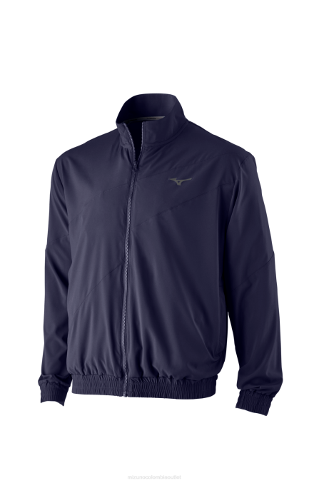 Mizuno chaqueta del equipo rompedor unisexo vestir azul marino (5151) 668F1291