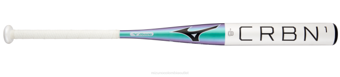Mizuno crbn1-bate de sóftbol de lanzamiento rápido (-8) unisexo accesorios blanco (0000) 668F1647