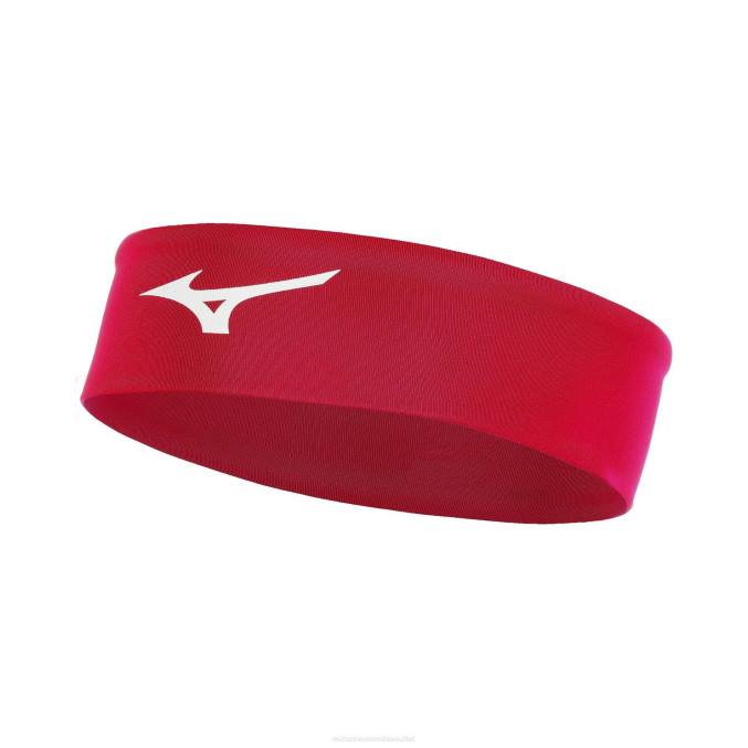 Mizuno diadema de jugador unisexo accesorios rojo (1010) 668F2613