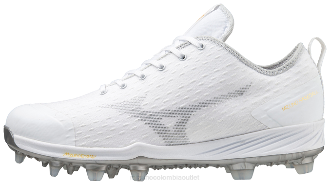 Mizuno dominante 4 tacos de béisbol moldeados tpu hombres zapatos blanco (0000) 668F1632