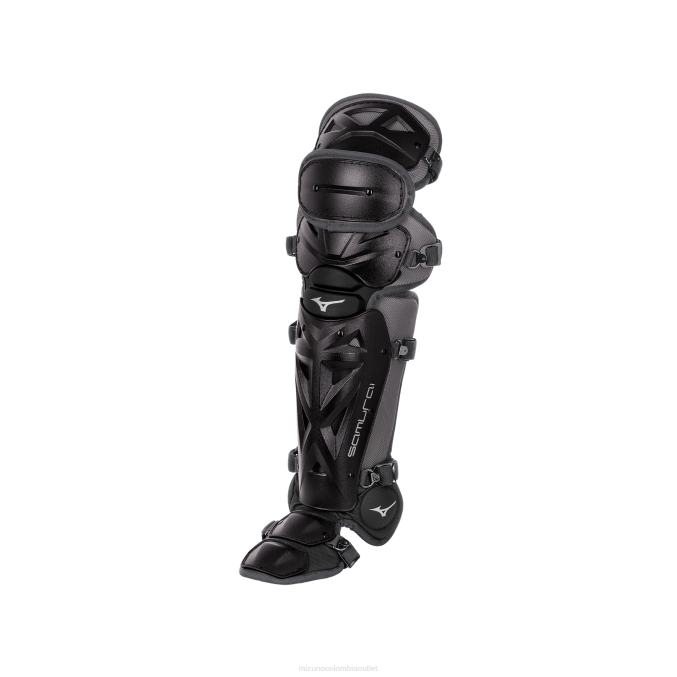 Mizuno espinilleras samurai baseball 145 juventud accesorios negro-gris(9091) 668F1100