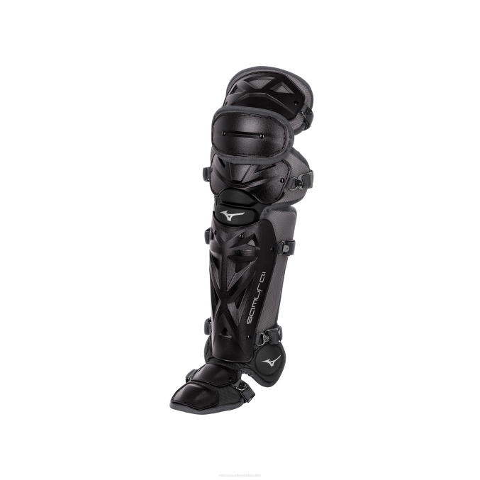 Mizuno espinilleras samurai baseball 155 unisexo accesorios negro-gris(9091) 668F920