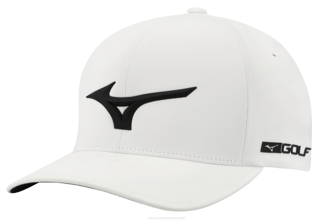 Mizuno gorra de golf ajustada tour delta unisexo accesorios blanco-negro(0090) 668F416