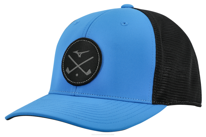 Mizuno gorra de golf con malla y tréboles cruzados unisexo accesorios azul perla (5x5x) 668F500