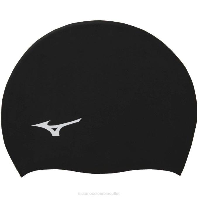 Mizuno gorro de natación de silicona unisexo accesorios negro (9090) 668F2680