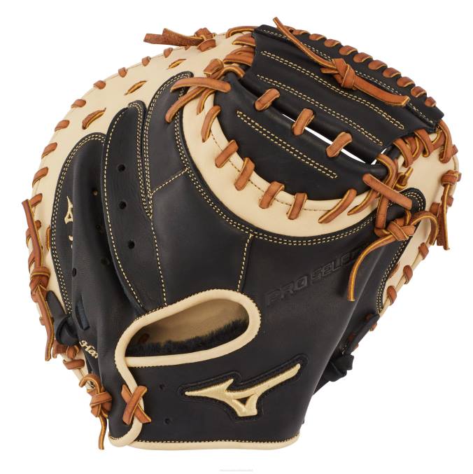 Mizuno guante de receptor de béisbol pro select 335 unisexo accesorios negro (rg90) 668F745