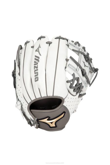 Mizuno guante de sóftbol de lanzamiento rápido prime elite infield 115 unisexo accesorios blanco-gris (r091) 668F1693