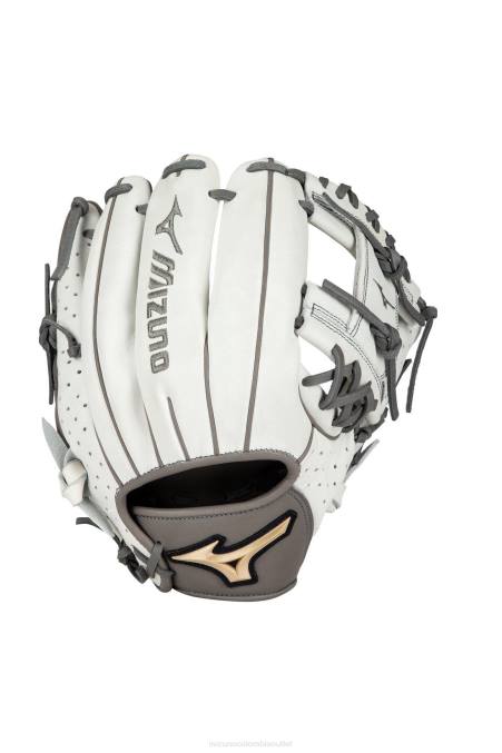 Mizuno guante de sóftbol de lanzamiento rápido prime elite infield/lanzador 1175 unisexo accesorios blanco-gris (r091) 668F1708