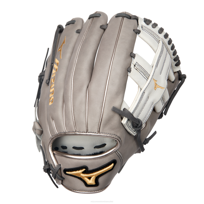 Mizuno guante de sóftbol de lanzamiento rápido pro select 1175 unisexo accesorios gris-blanco (f730) 668F1650