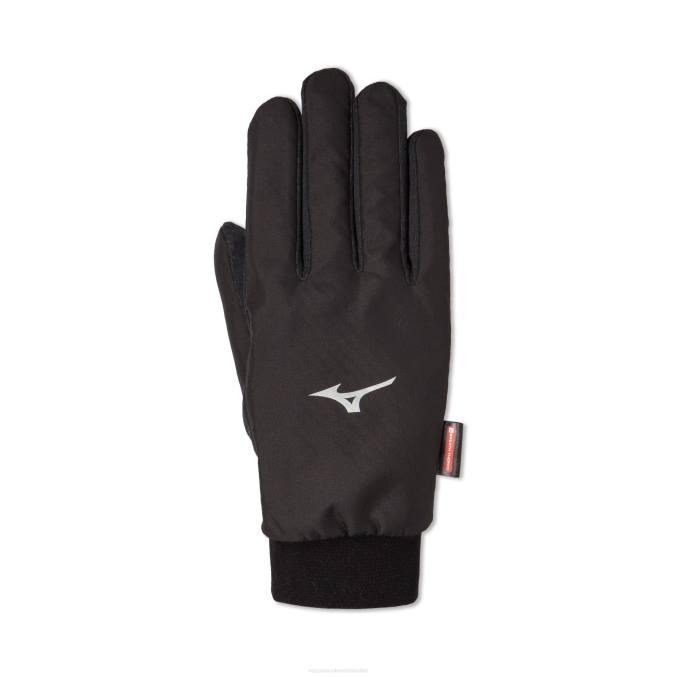Mizuno guantes de protección contra el viento transpirables unisexo accesorios negro (9090) 668F381
