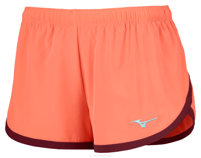 Mizuno impacto corto mujer vestir caqui-tawnyport(2c6d) 668F2070