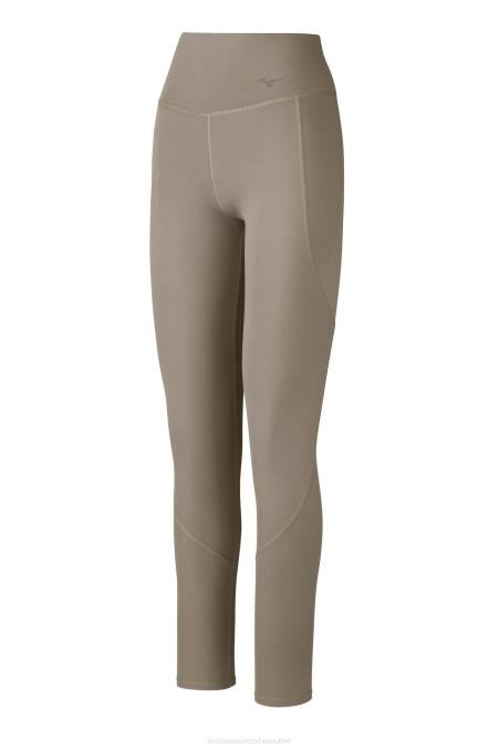 Mizuno instinto de longitud completa apretado mujer vestir vintage caqui (8c8c) 668F302