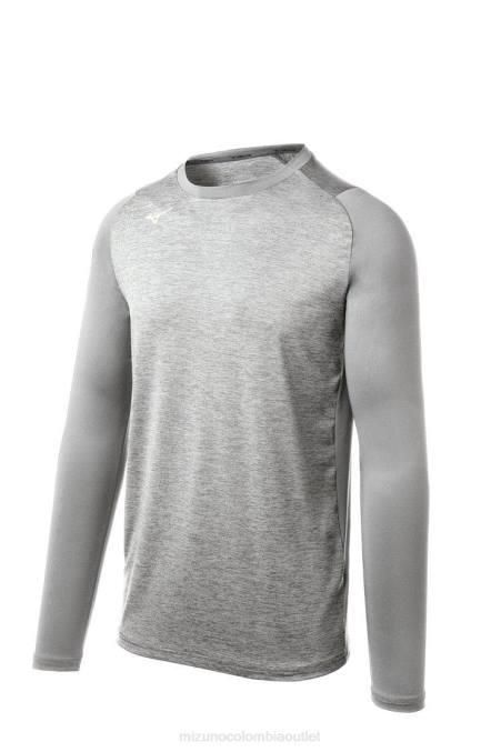 Mizuno manga elástica alfa unisexo vestir gris(9191) 668F2753