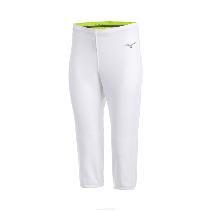 Mizuno pantalones elásticos de softbol sin cinturón mujer vestir blanco (0000) 668F1913
