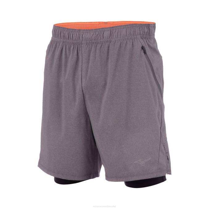 Mizuno pantalón corto alpha eco 7 2-n-1 hombres vestir imán-negro(9e90) 668F313