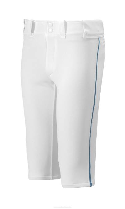 Mizuno pantalón corto de béisbol con ribete premier juventud vestir blanco-marino(0051) 668F1214