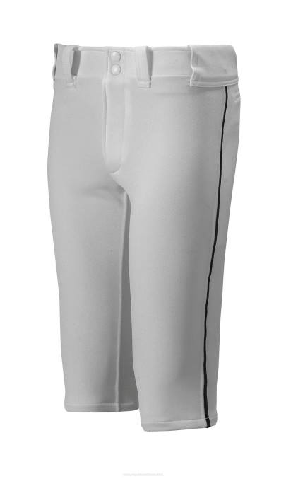 Mizuno pantalón corto de béisbol con ribete premier juventud vestir gris-negro(9190) 668F1220